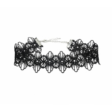 Vintage Punk court dentelle noire collier de velours de velours pour les femmes, mode collier de tatouage collier bijoux